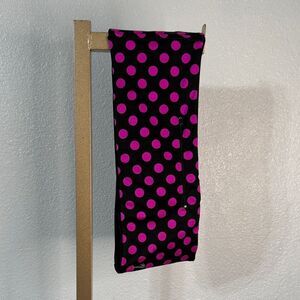 Smash Dandy Pink Polka Dot Running Headband w/ Zipper Pockets